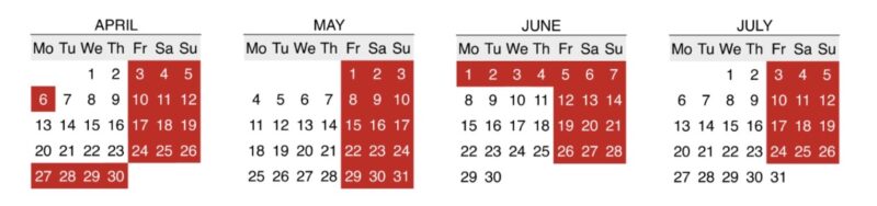 2026年4月~7月までの期間中に実施されるベネチアの入島税徴収日