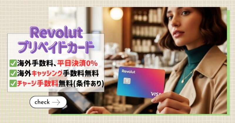海外手数料無料『Revolut』の特徴、作り方、チャージ方法を解説
